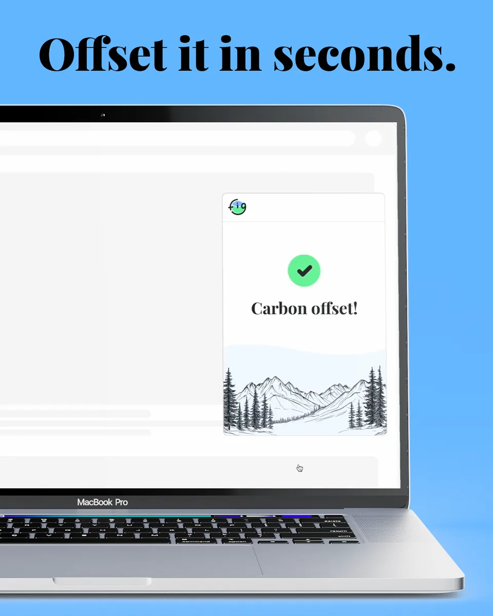 Fig, offset your carbon footprint in seconds