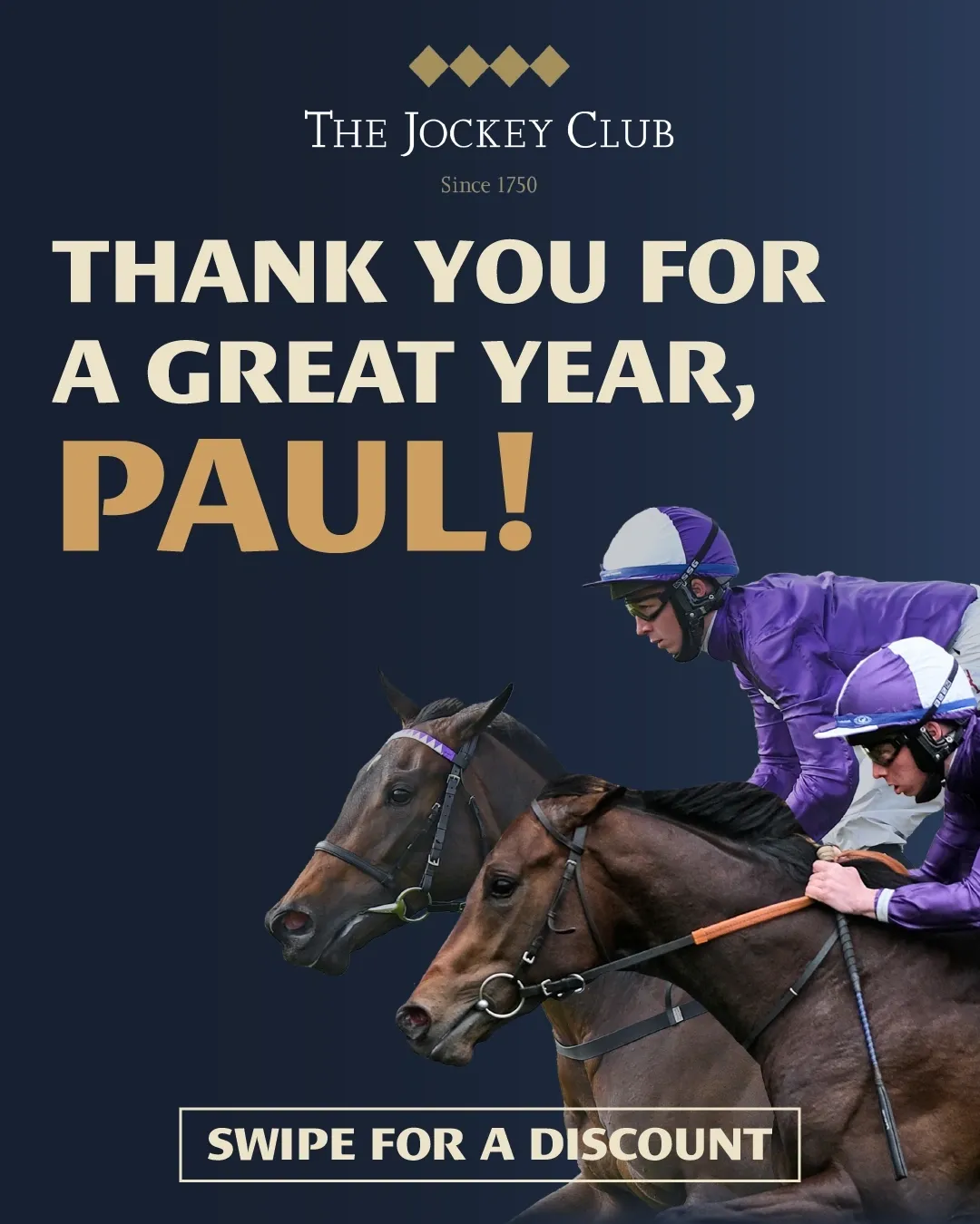 The Jockey Club, thank you for a great year